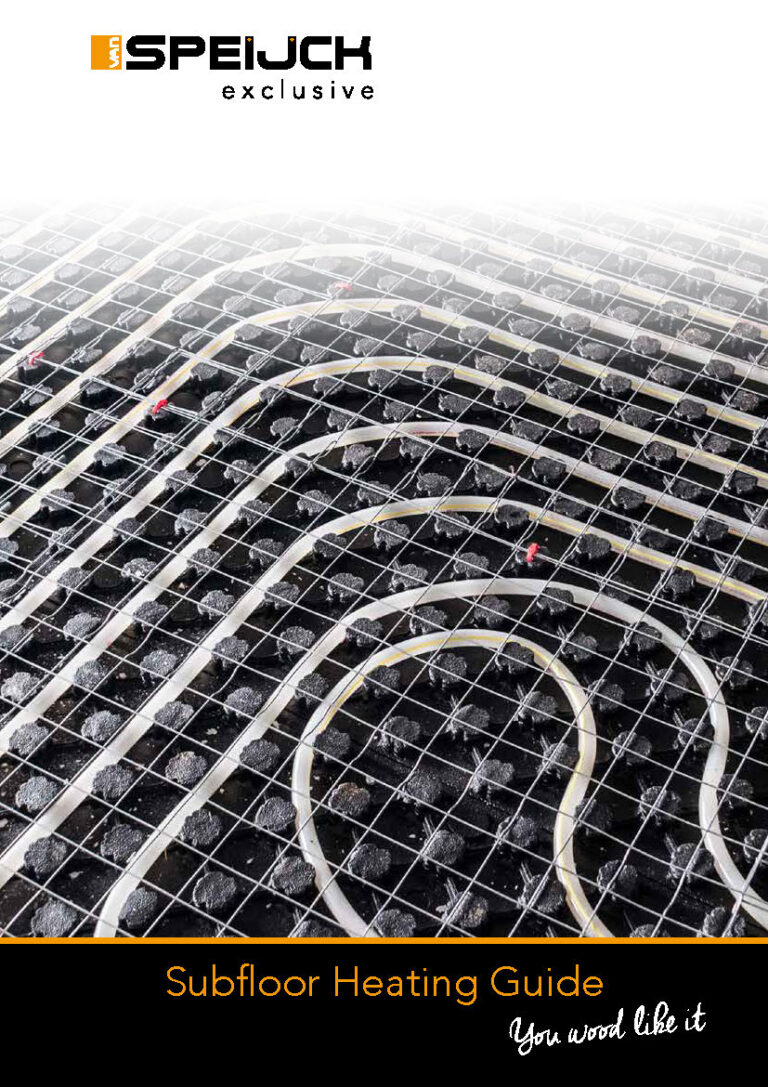 Underfloor Heating Instructions van Speijck Exclusive